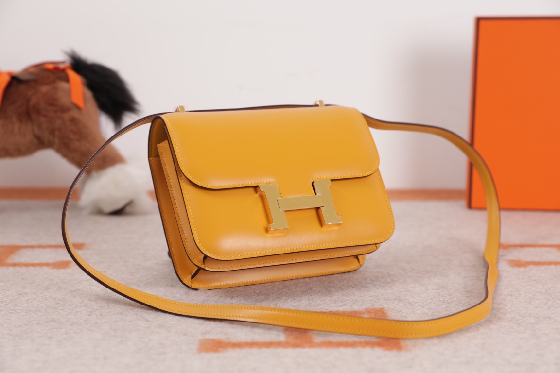 에르메스 콘스탄스18 앰버 옐로우 금장